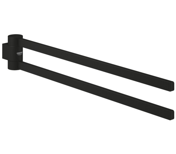 Держатель для полотенца двойной GROHE Selection , поворотный, металл, фантомный чёрный