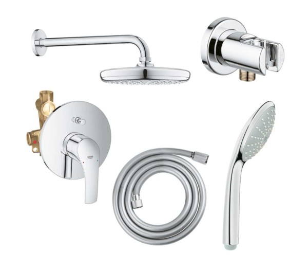 Душевая система GROHE Eurosmart со смесителем для душа, хром (129187)